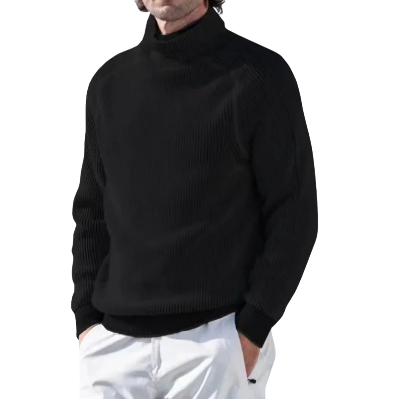 Herren Rollkragenpullover dick gestrickt