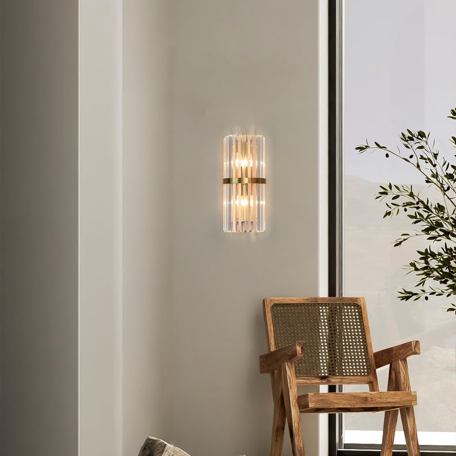 Moderner schicker Edelstahl luxuriöses Wandleuchte
