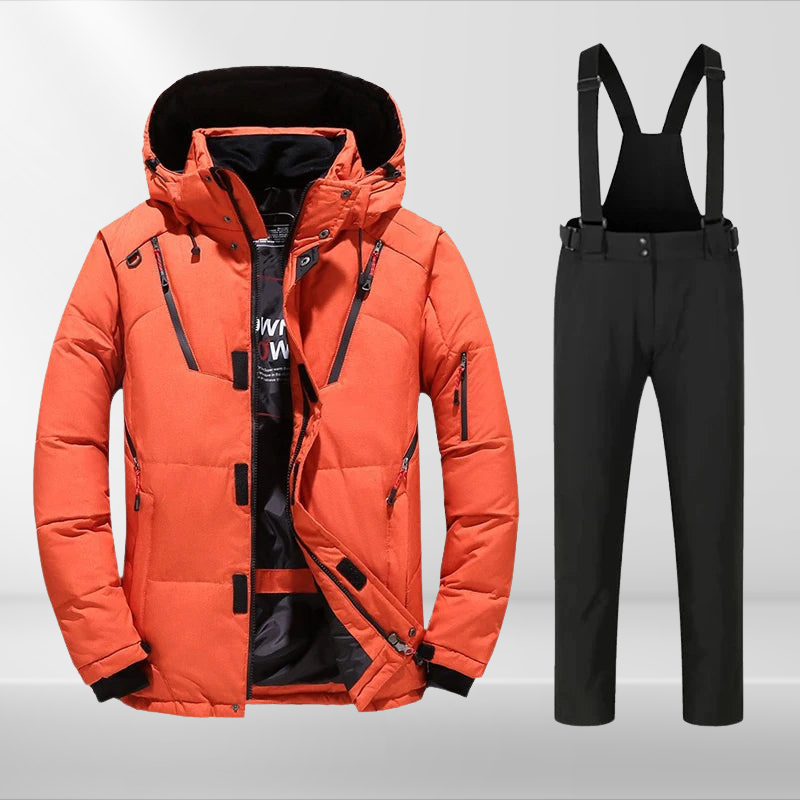 Herren Skianzug Thermo Set wasserdicht mit Skijacke