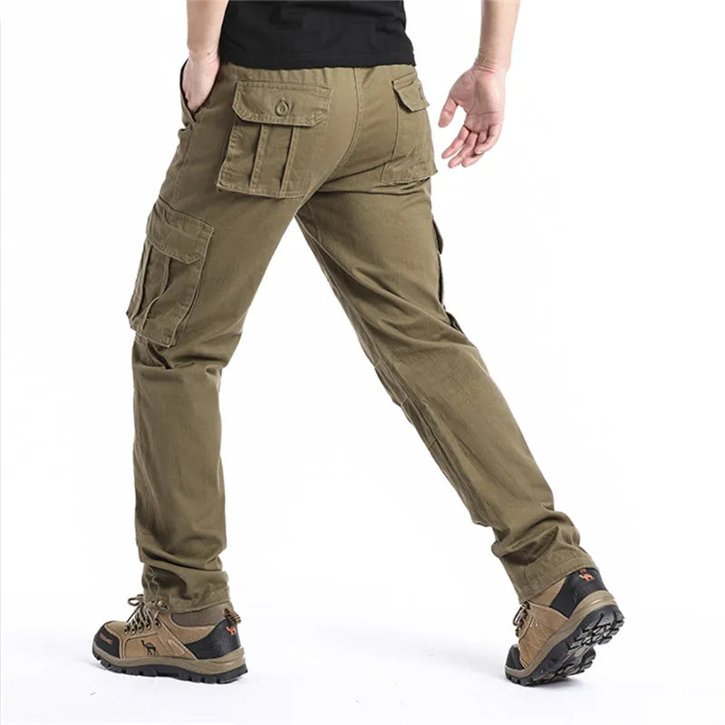 Robuste Herren Cargohose mit Taschen für Alltag Outdoor Arbeit