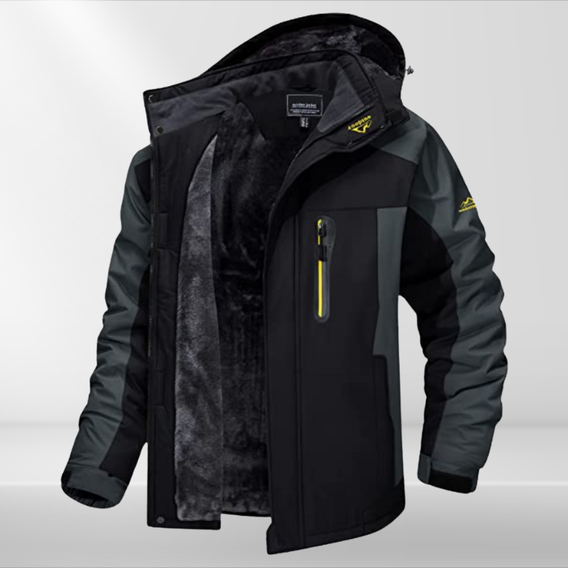 Herren Outdoor Winterjacke wasserdicht mit warmem Fleecefutter