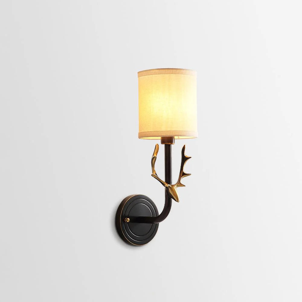 Geweihwandlampe