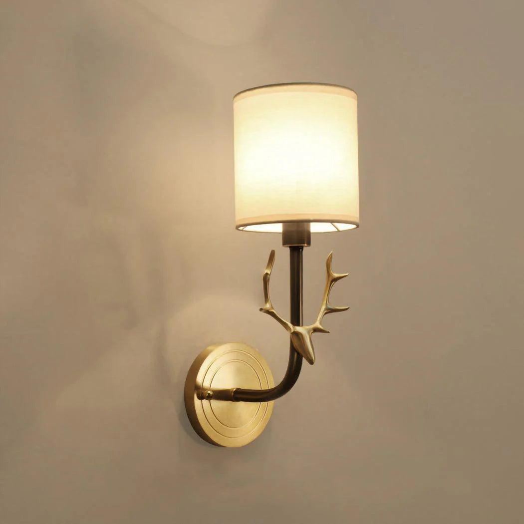 Geweihwandlampe