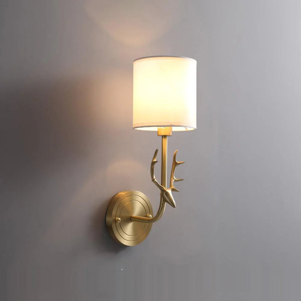Geweihwandlampe
