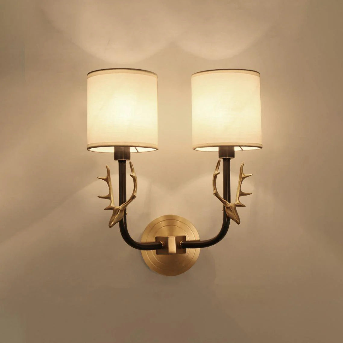 Geweihwandlampe