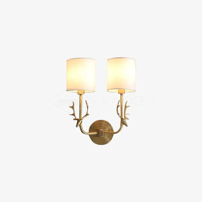 Geweihwandlampe