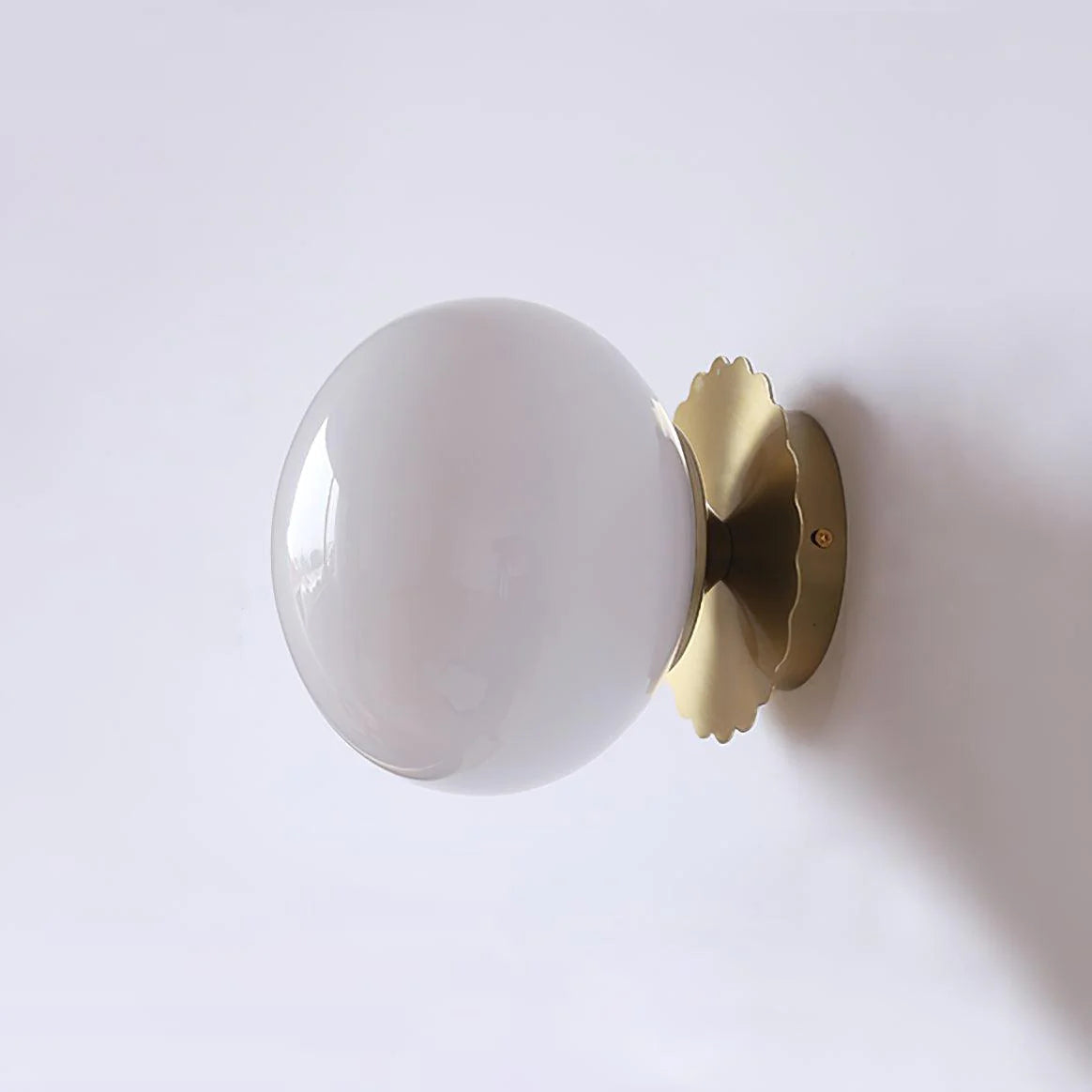 Moderne minimalistische Marshmallow -Glaswandlampe