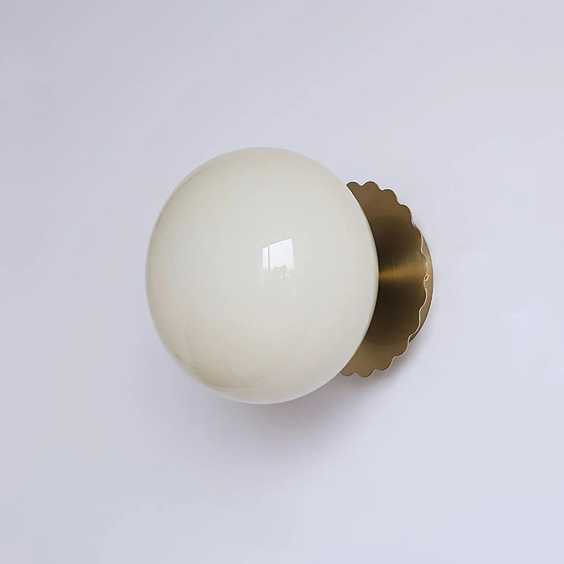 Moderne minimalistische Marshmallow -Glaswandlampe