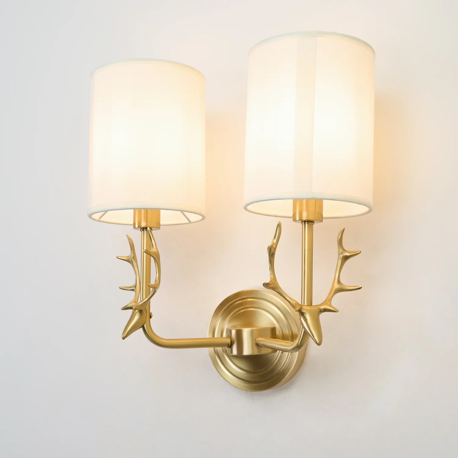 Geweihwandlampe
