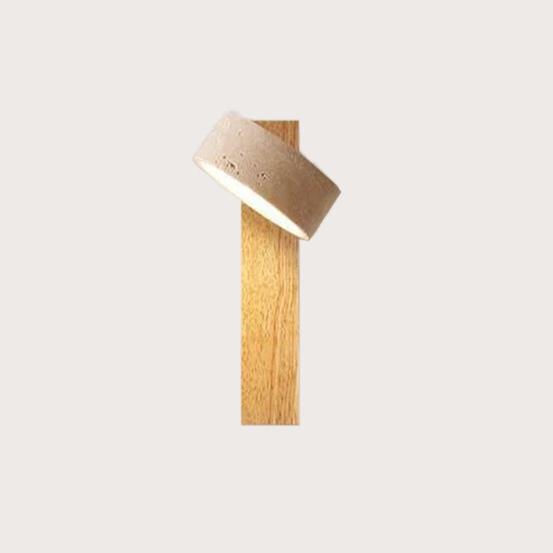 Off-White Travertin-Wandlampe