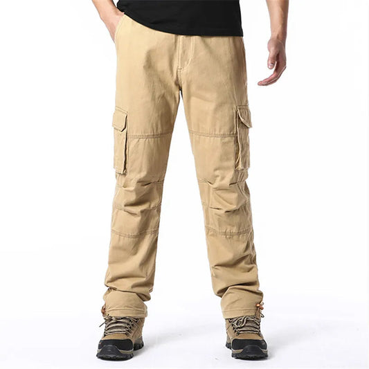 Robuste Herren Cargohose mit Taschen für Alltag Outdoor Arbeit