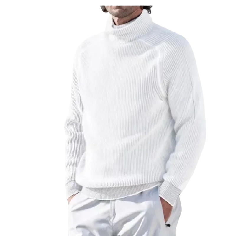 Herren Rollkragenpullover dick gestrickt