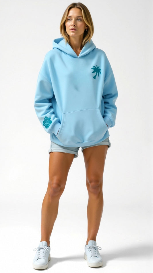 Abigail Bestickter Kapuzenpullover