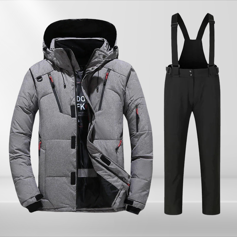 Herren Skianzug Thermo Set wasserdicht mit Skijacke