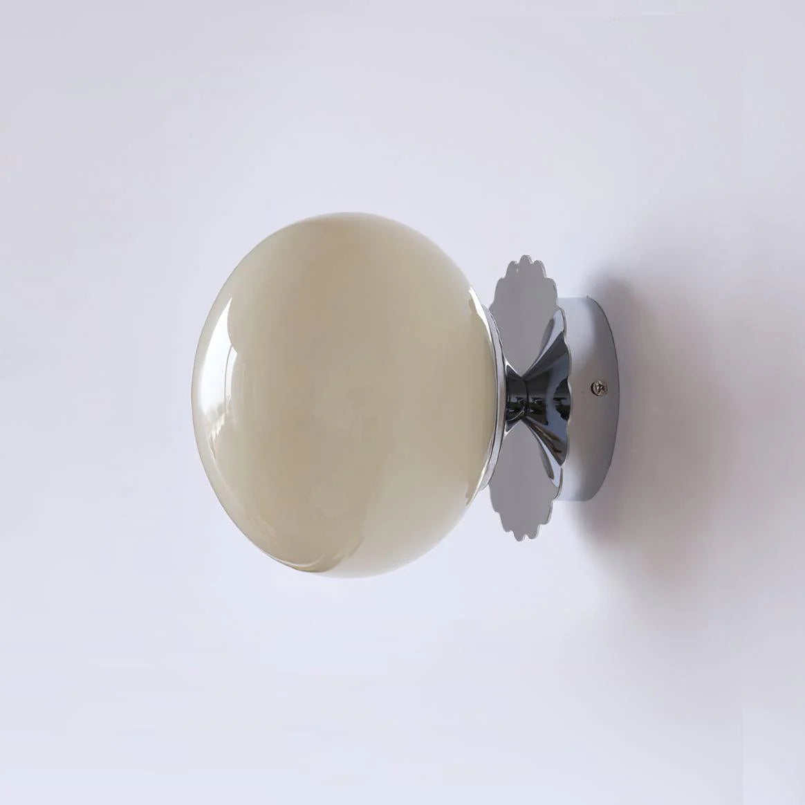 Moderne minimalistische Marshmallow -Glaswandlampe