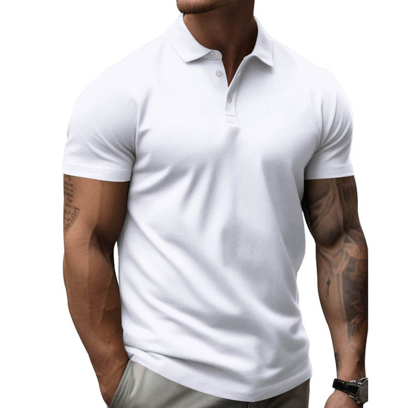 Herren Slim Fit Kurzarm Poloshirt aus Baumwolle