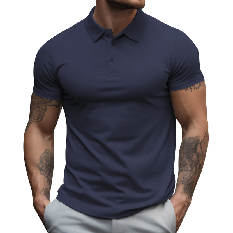 Herren Slim Fit Kurzarm Poloshirt aus Baumwolle
