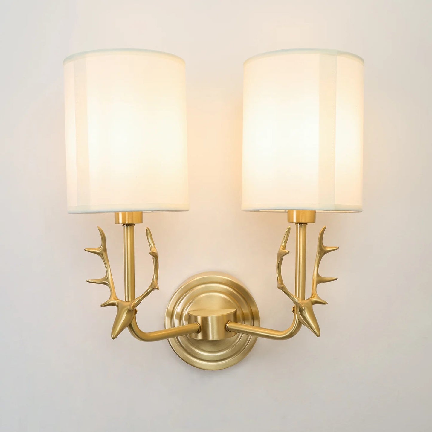 Geweihwandlampe