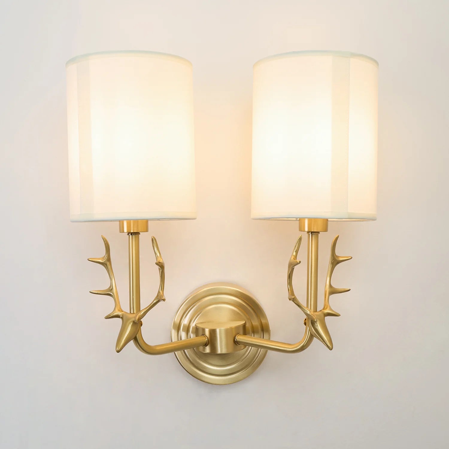 Geweihwandlampe