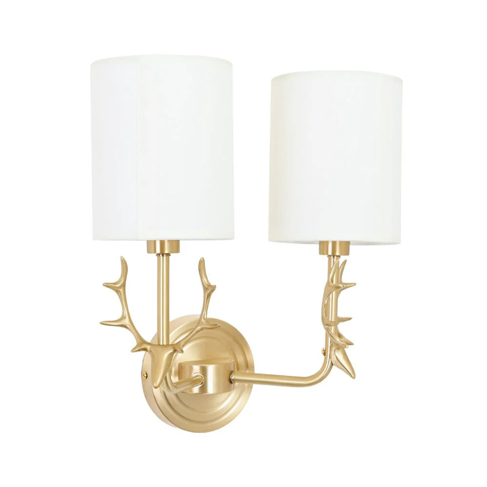 Geweihwandlampe