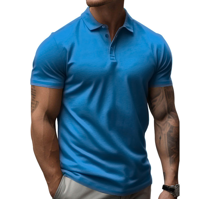 Herren Slim Fit Kurzarm Poloshirt aus Baumwolle