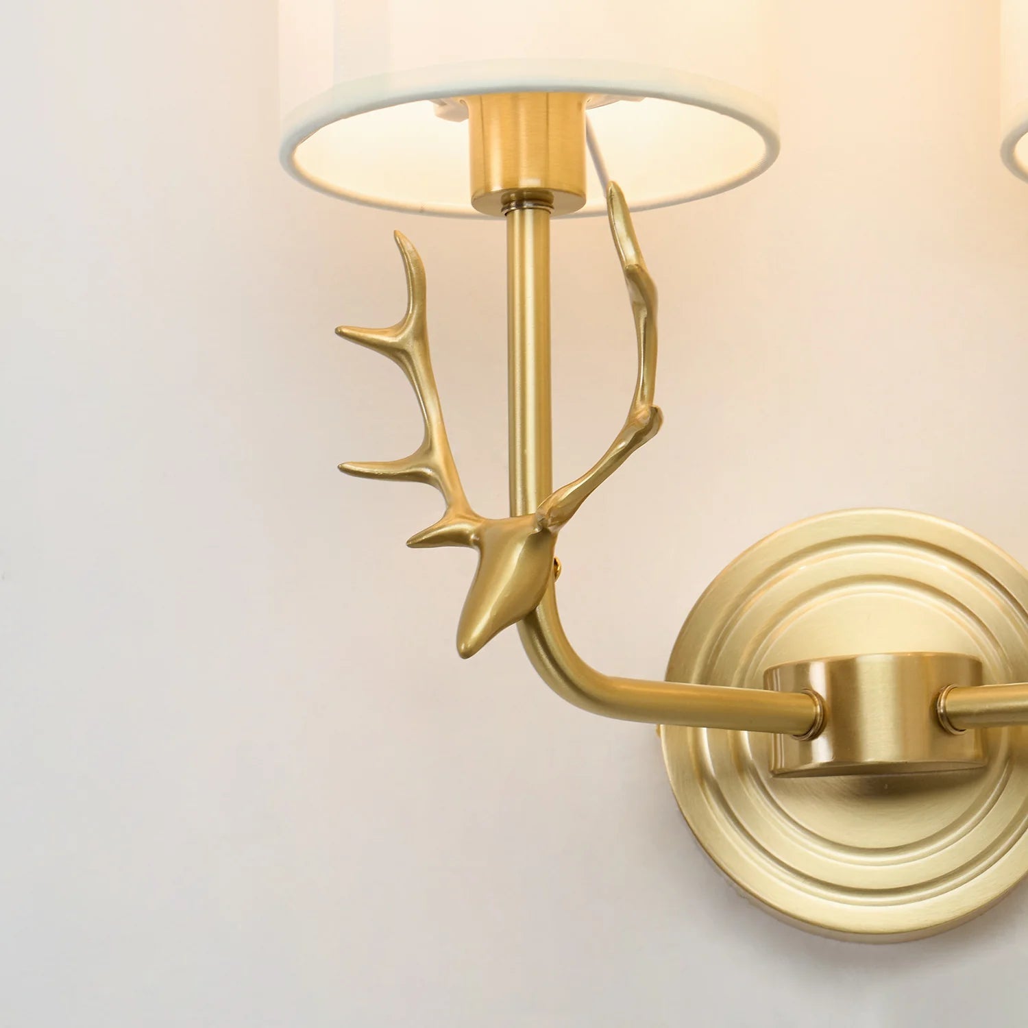 Geweihwandlampe