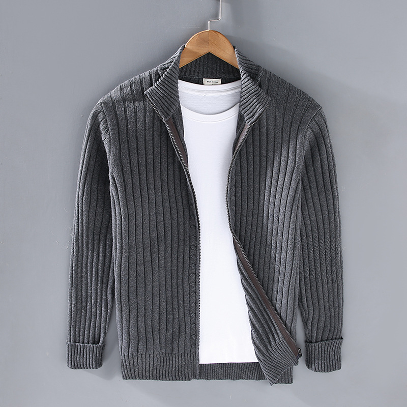 Premium Herren Strickjacke aus Baumwolle