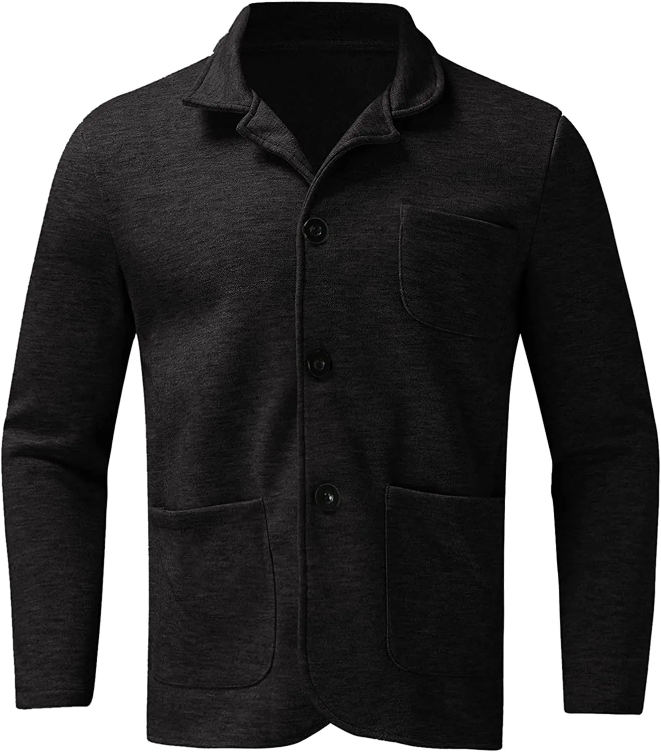 Herren Casual Blazer mit Knöpfen und aufgesetzten Taschen