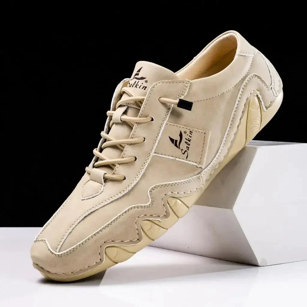 Komfortable Herren Lederschuhe mit rutschfester Sohl