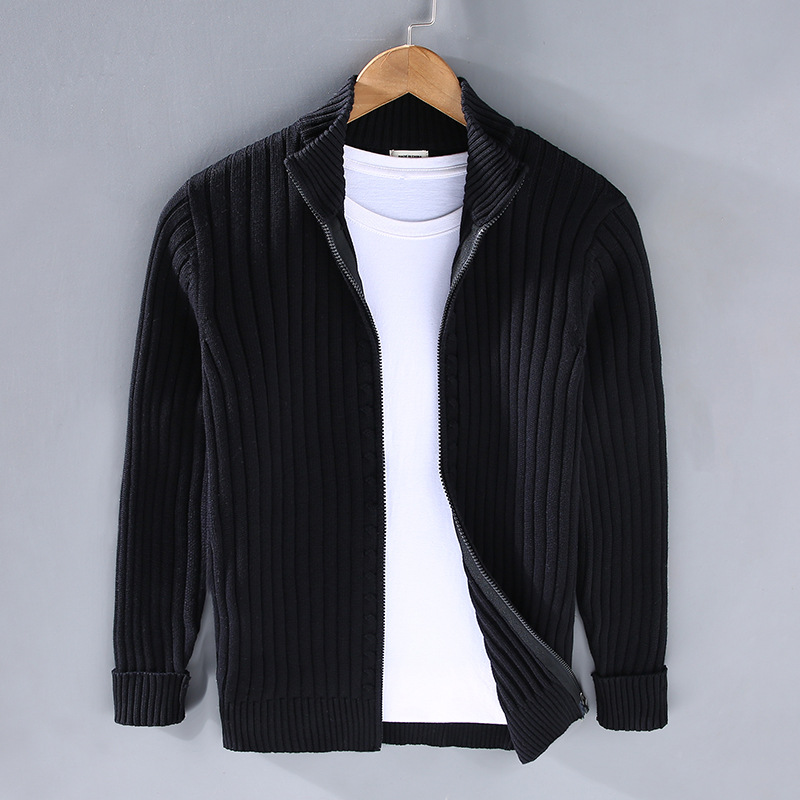 Premium Herren Strickjacke aus Baumwolle