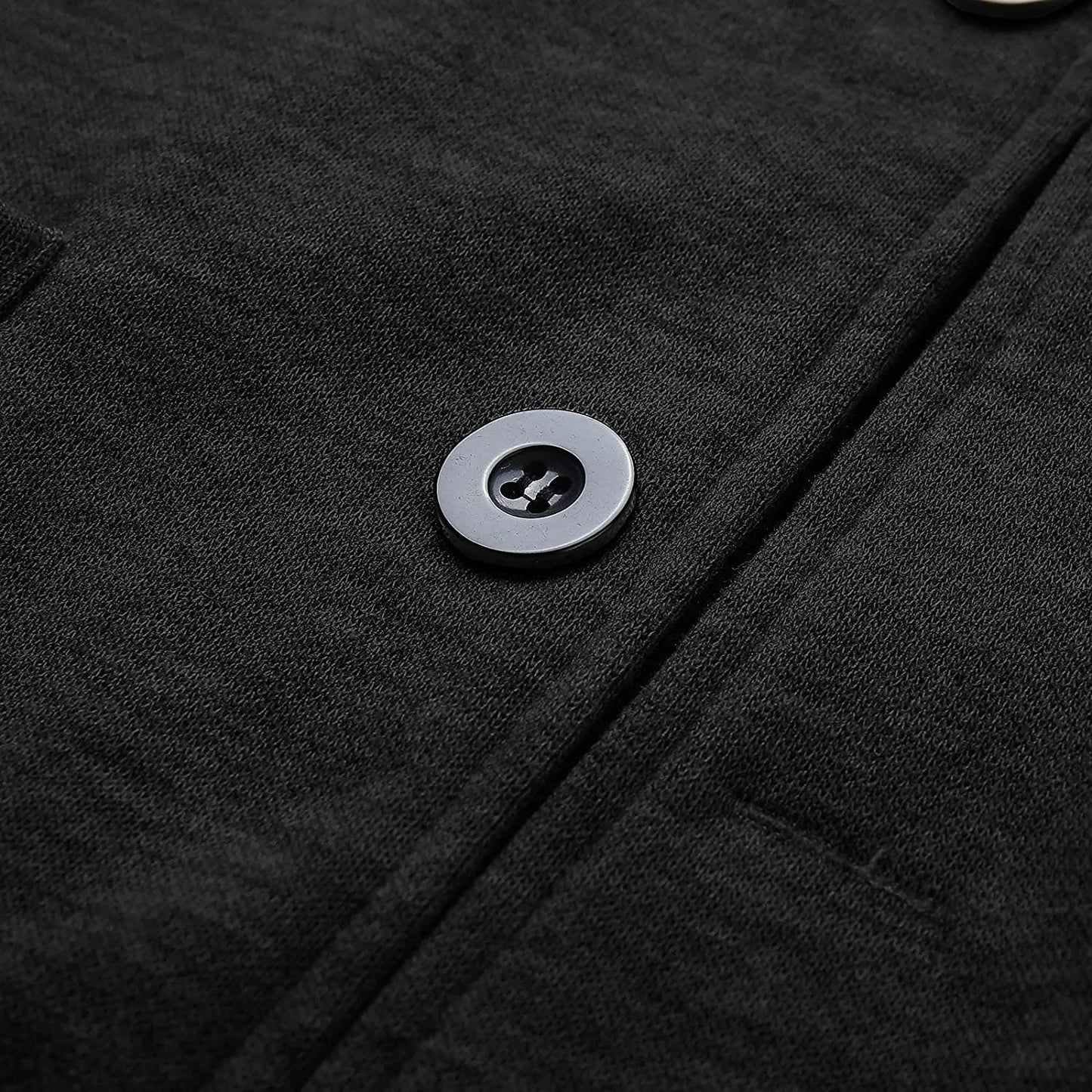 Herren Casual Blazer mit Knöpfen und aufgesetzten Taschen