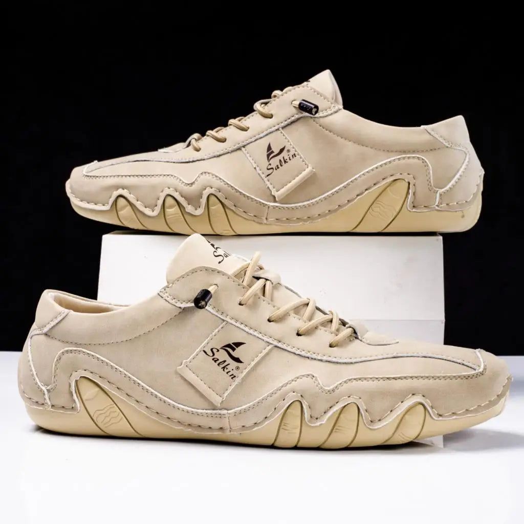 Komfortable Herren Lederschuhe mit rutschfester Sohl