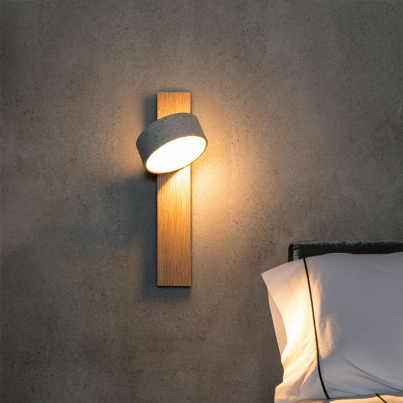 Off-White Travertin-Wandlampe