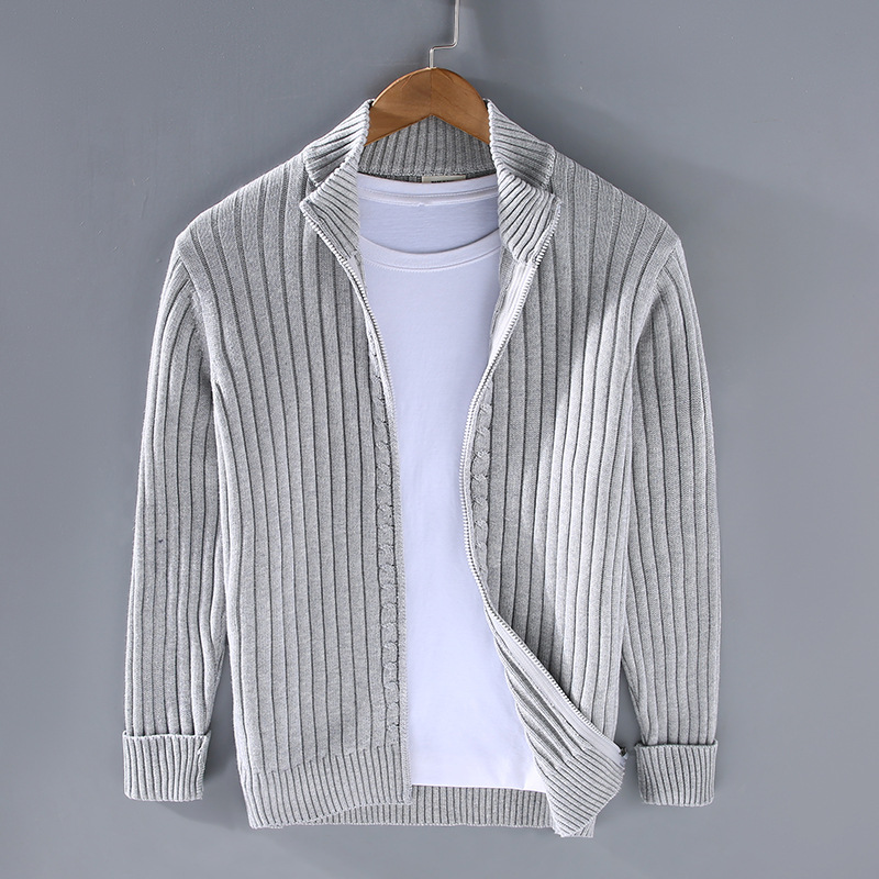 Premium Herren Strickjacke aus Baumwolle