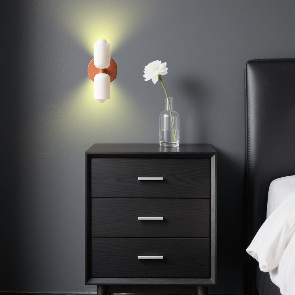 Creative Kerzenform Doppelkopfwandlampe