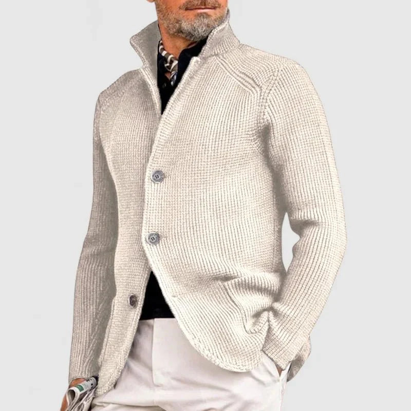Eleganter Herren Strickcardigan mit Knopfleiste – Herbst & Winter