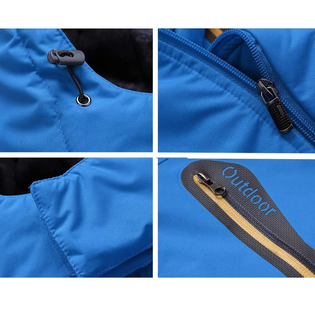 Herren Outdoor Winterjacke wasserdicht mit warmem Fleecefutter