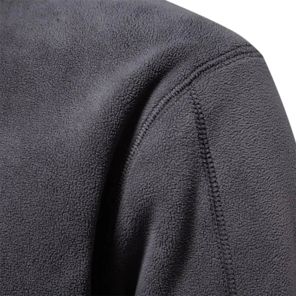 Arne | Fleecegefüttertes Sweatshirt mit hohem Kragen und verstellbarem Saum