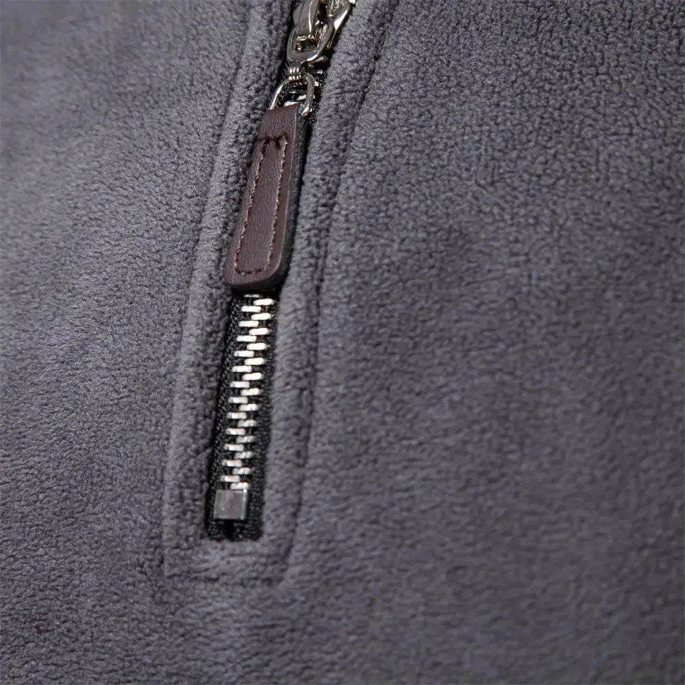 Arne | Fleecegefüttertes Sweatshirt mit hohem Kragen und verstellbarem Saum