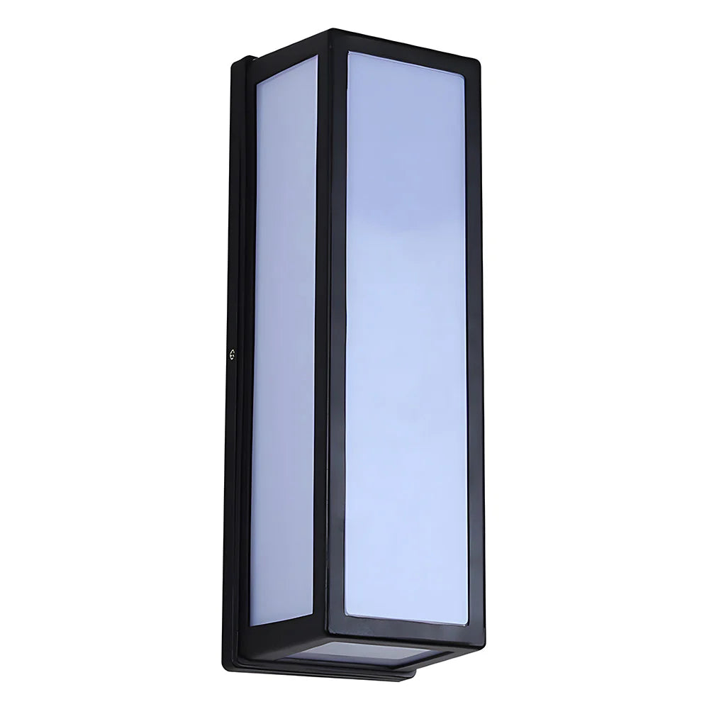 Moderne schwarze Hardware wasserdichte LED -Wandleuchte im Freien