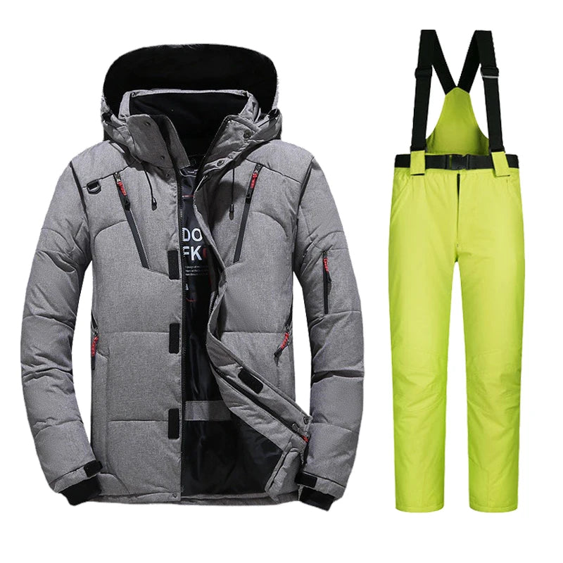 Herren Skianzug Thermo Set wasserdicht mit Skijacke