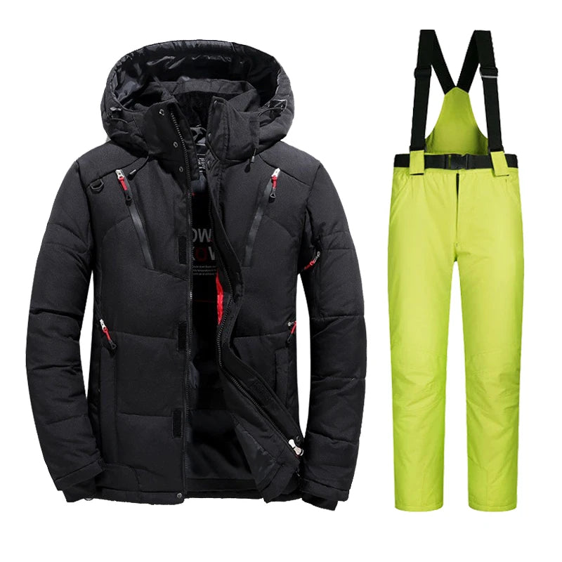 Herren Skianzug Thermo Set wasserdicht mit Skijacke