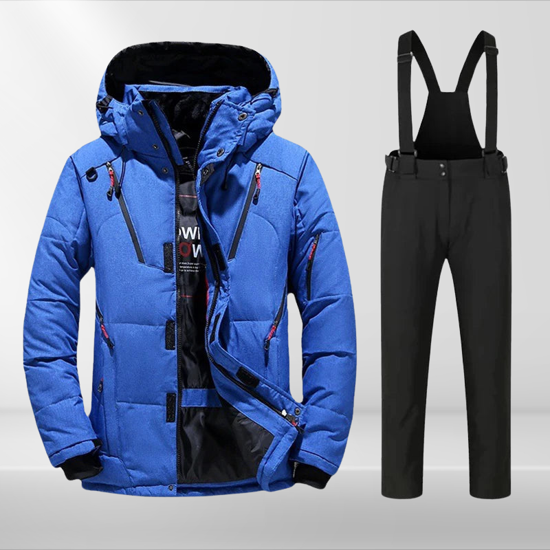 Herren Skianzug Thermo Set wasserdicht mit Skijacke