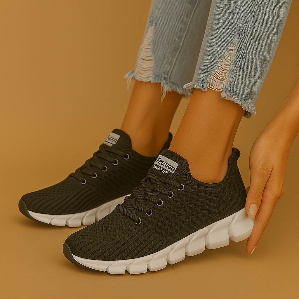 Damen Sneaker Mesh Memory-Schaumstoff Atmungsaktiv Ergonomisch