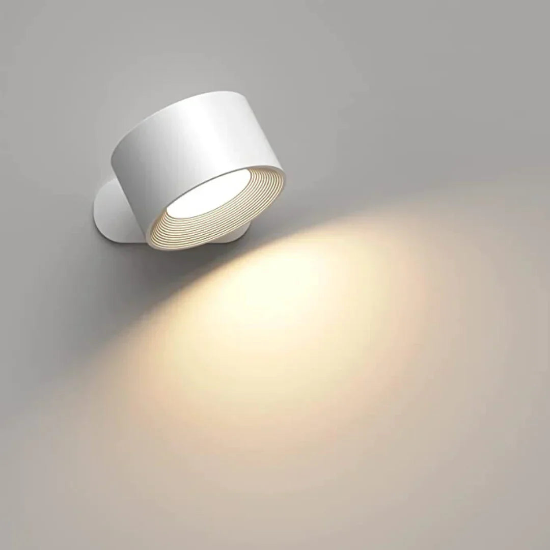 Kabellose Dimmbarer LED-Wandleuchte mit 360° Drehfunktion