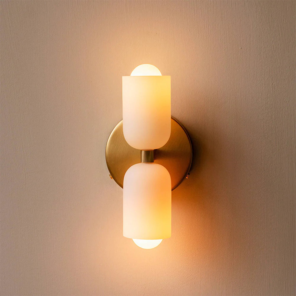 Creative Kerzenform Doppelkopfwandlampe