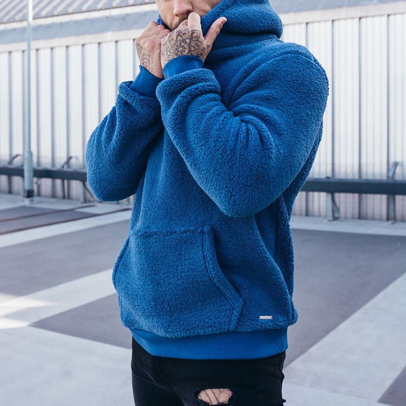 Herren Kapuzenpullover Plüsch warm weich