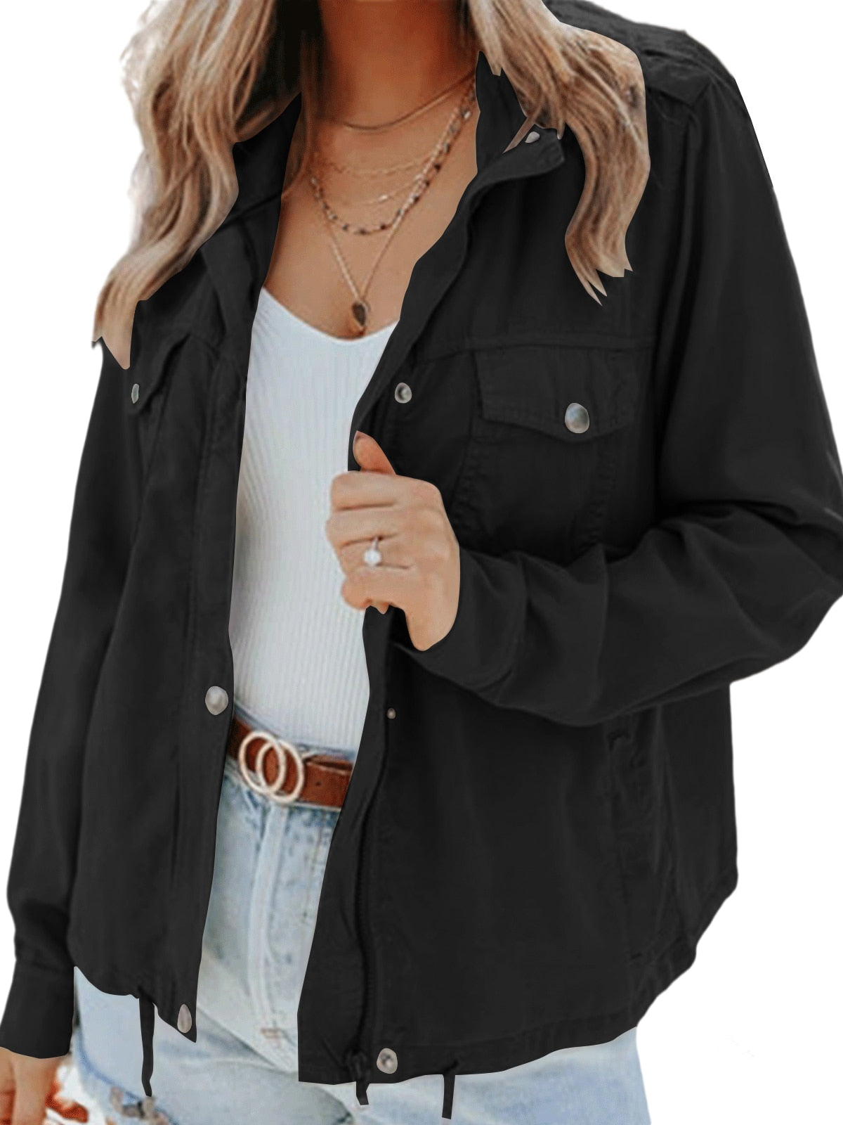 Moderne Damenjacke mit lässigem Schnitt und urbanem Look