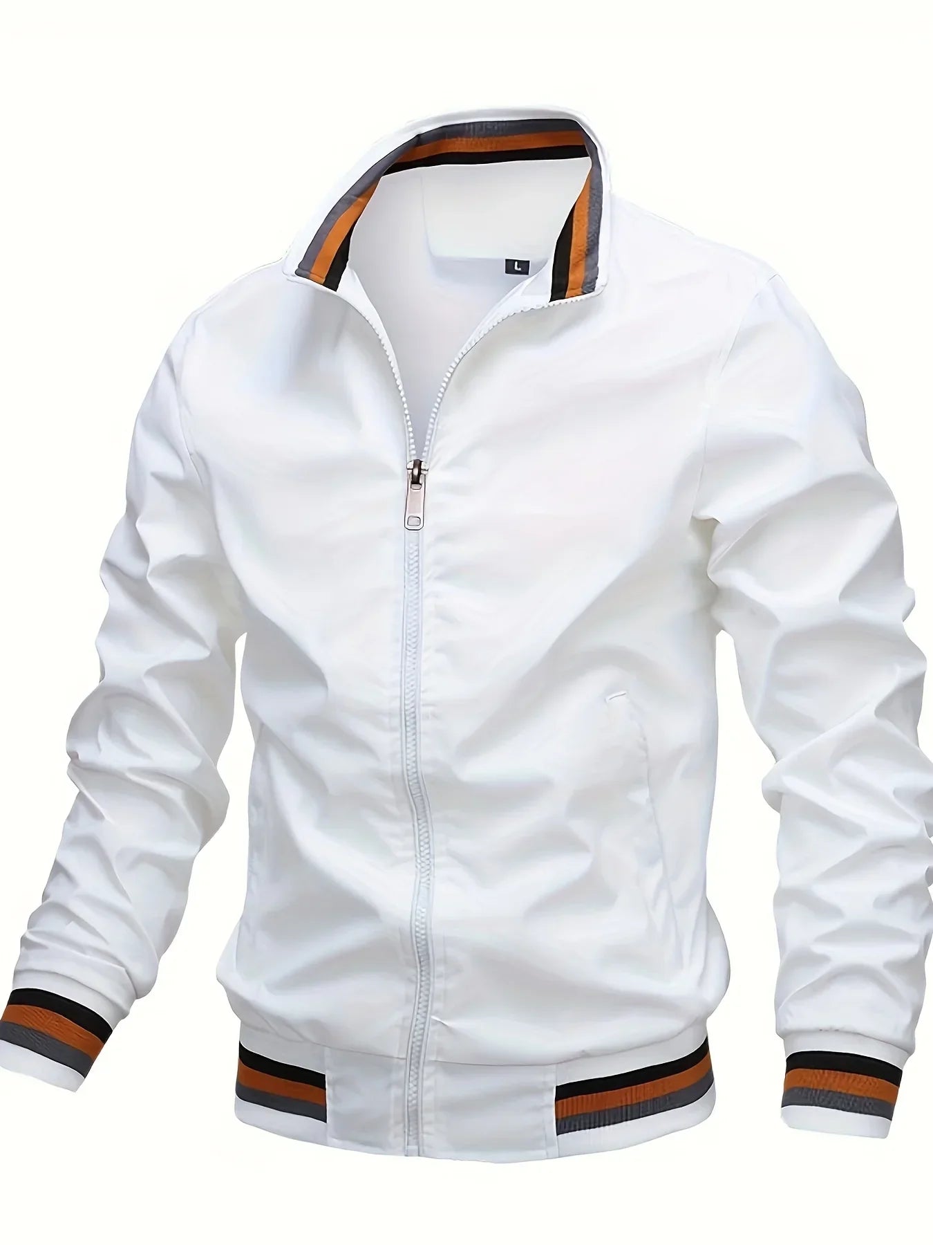 Herren Übergangsjacke mit Kragen aus Polyester für Alltag Sportlich