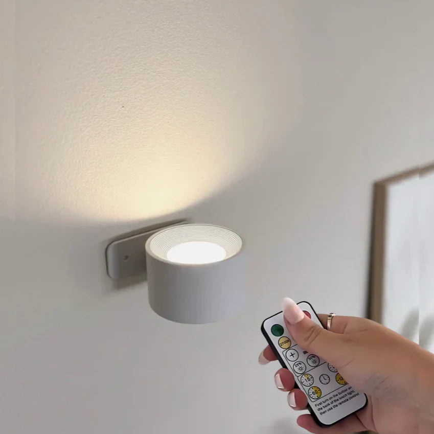 Kabellose Dimmbarer LED-Wandleuchte mit 360° Drehfunktion